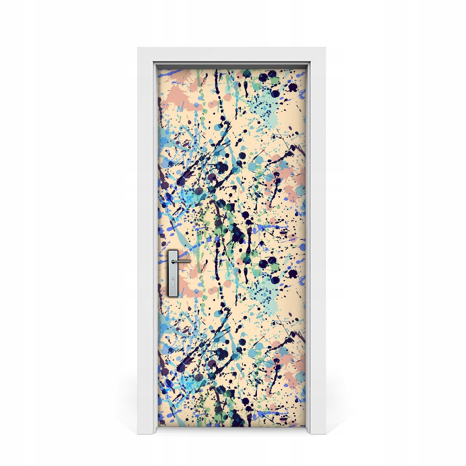 

Naklejka na drzwi okleina Akwarela plamy 85x205