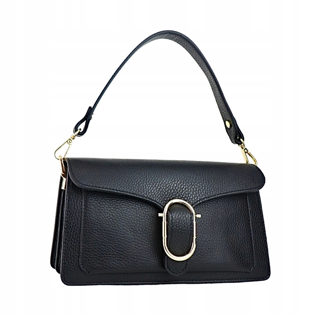 Torebka Damska Kuferek, skóra Arya Czarny