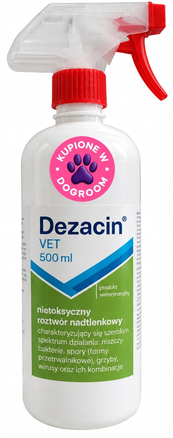 Dezacin Vet 500 ml spray dla zwierząt na trudno gojące się rany