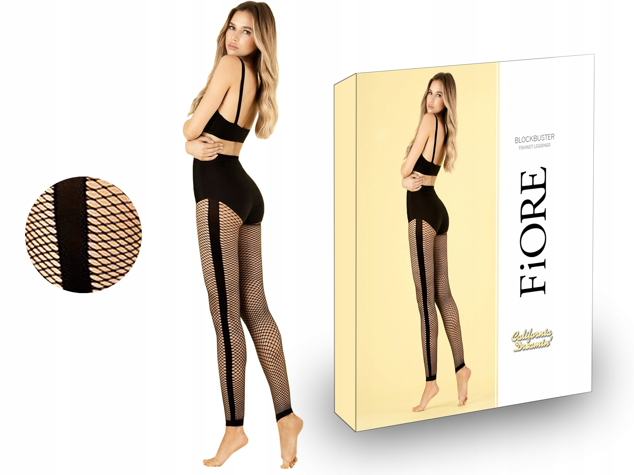 

Legginsy kabaretki Blockbuster Fiore, lampas, 4-L