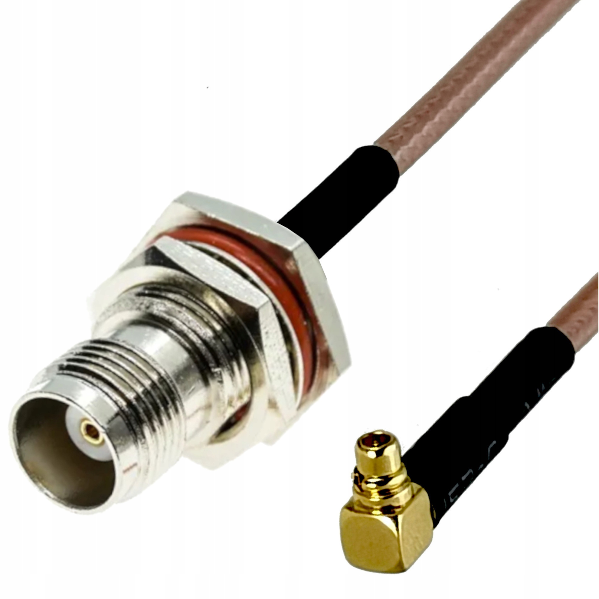 Pigtail MMCX wtyk Tnc gniazdo IPx RG316 20cm V1