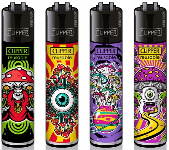

Clipper zapalniczka Large Shrooms #10