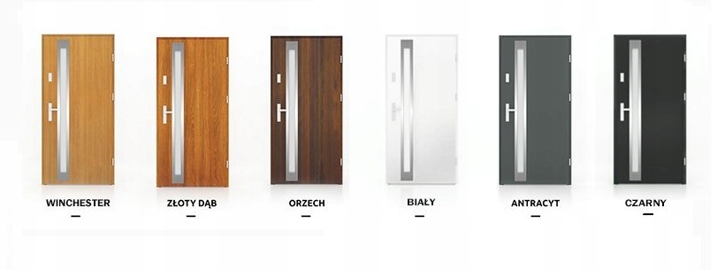 Drzwi zewnętrzne 90 MAJORKA 55 ORZECH REFLEX Szerokość drzwi 90 cm