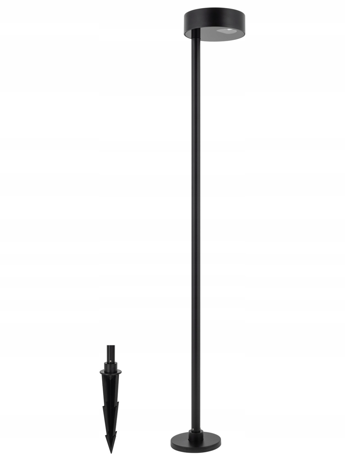Záhradná Lampa Ruby Led čierna 7W IP54 100 cm vonkajšia stojaca