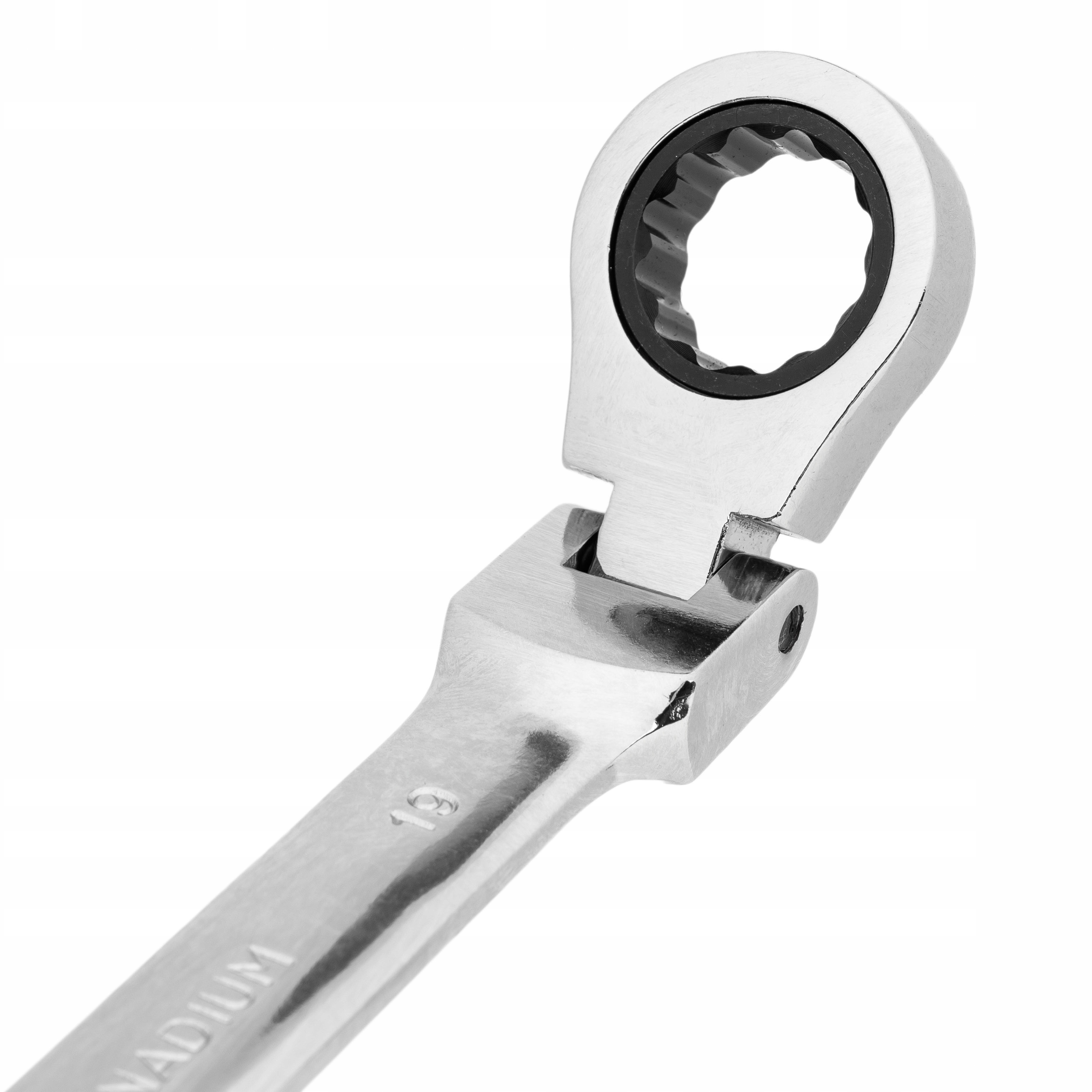 KLUCZE PŁASKO OCZKOWE Z GRZECHOTKĄ ŁAMANE 8-19 6F Marka Geko