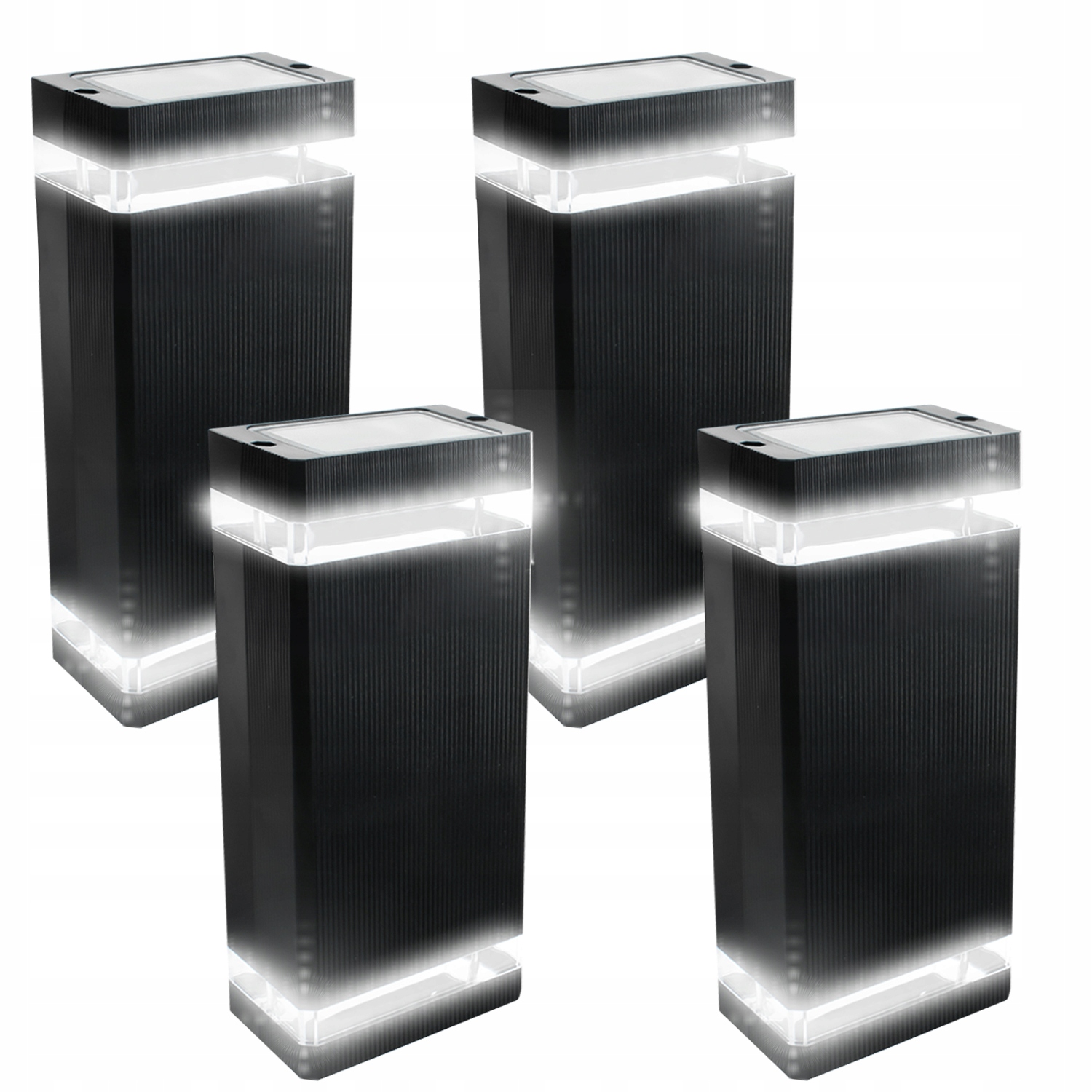 4x Vodotěsná venkovní lampa na zeď Nástěnné svítidlo na terasu Fasádu domu