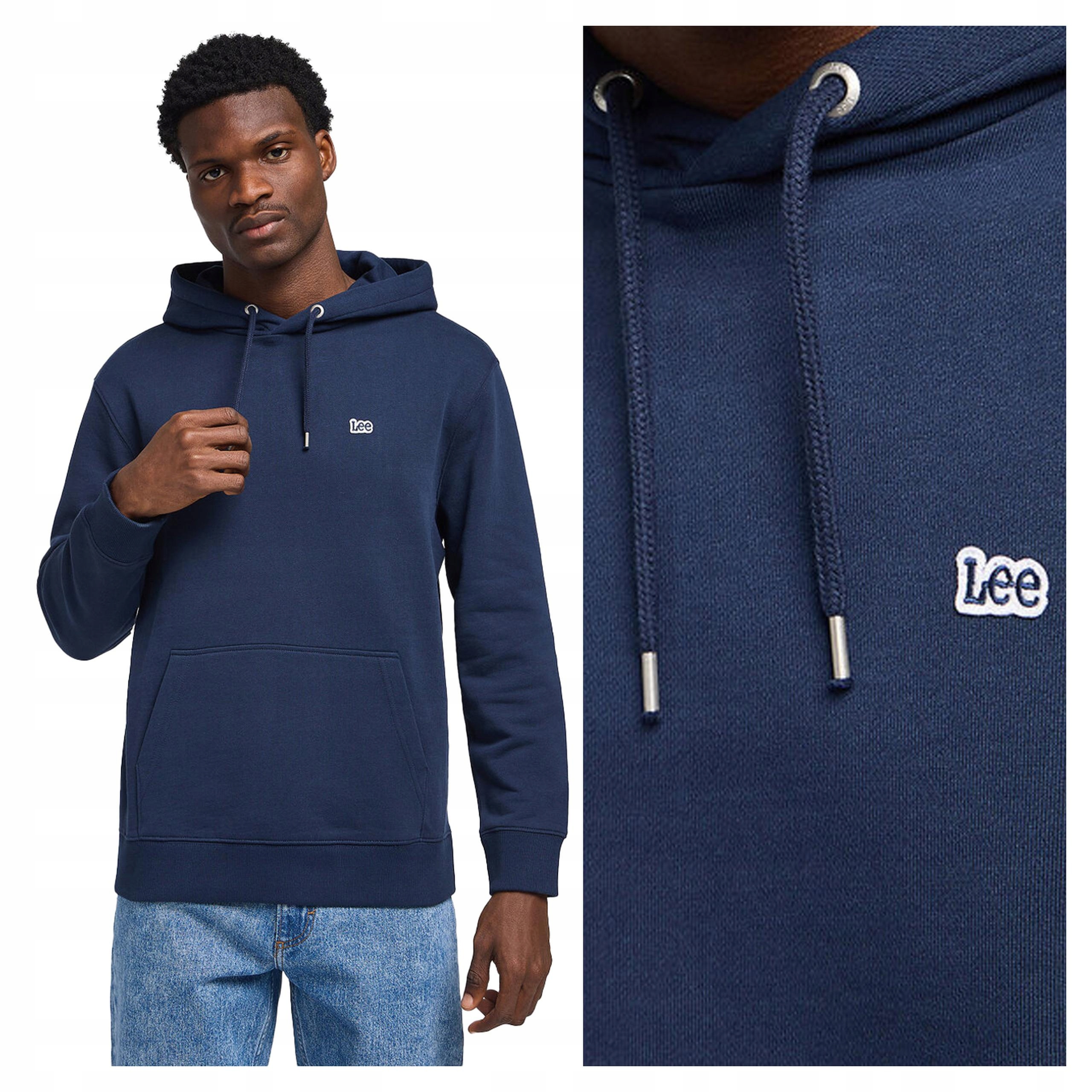 Lee Plain Hoodie S Pánská mikina nerozepínací