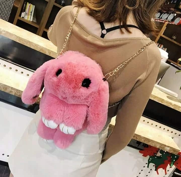 Plecak torebka worek królik pluszowy 3 w 1 Marka inna