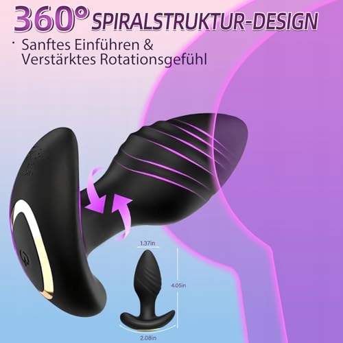 MAXPOWER Wibrator Analny 9 Trybów Wibracji Aplikacja Prostata — miniatura 2