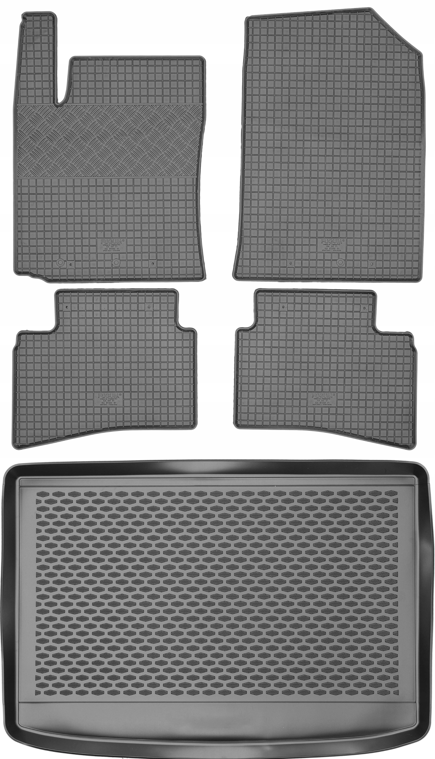 Kia Stonic Crossover 2017 Sada Gumové rohože rohož