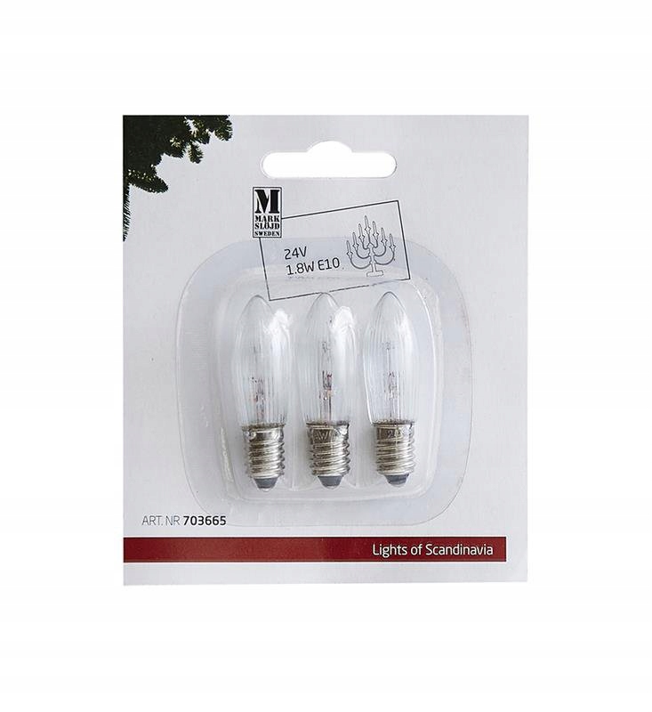 

Blister x3 żarówka E10 24V 1.8W Markslojd