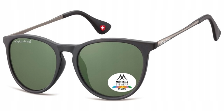 

Damskie Okulary Polaryzacyjne owalne Czarne metal