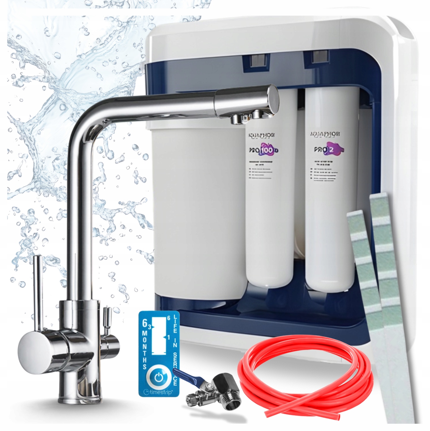 Filter Pitnej Vody Aquaphor RO-202S Pro Pzh S Kuchynským Kohútikom Trojcestný Chróm