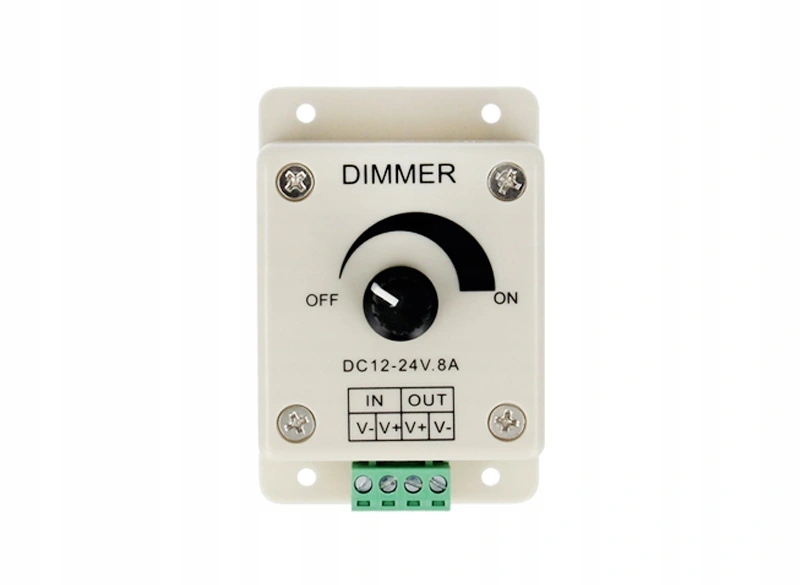 

Ściemniacz Led manualny 12/24V 8A 96/192W