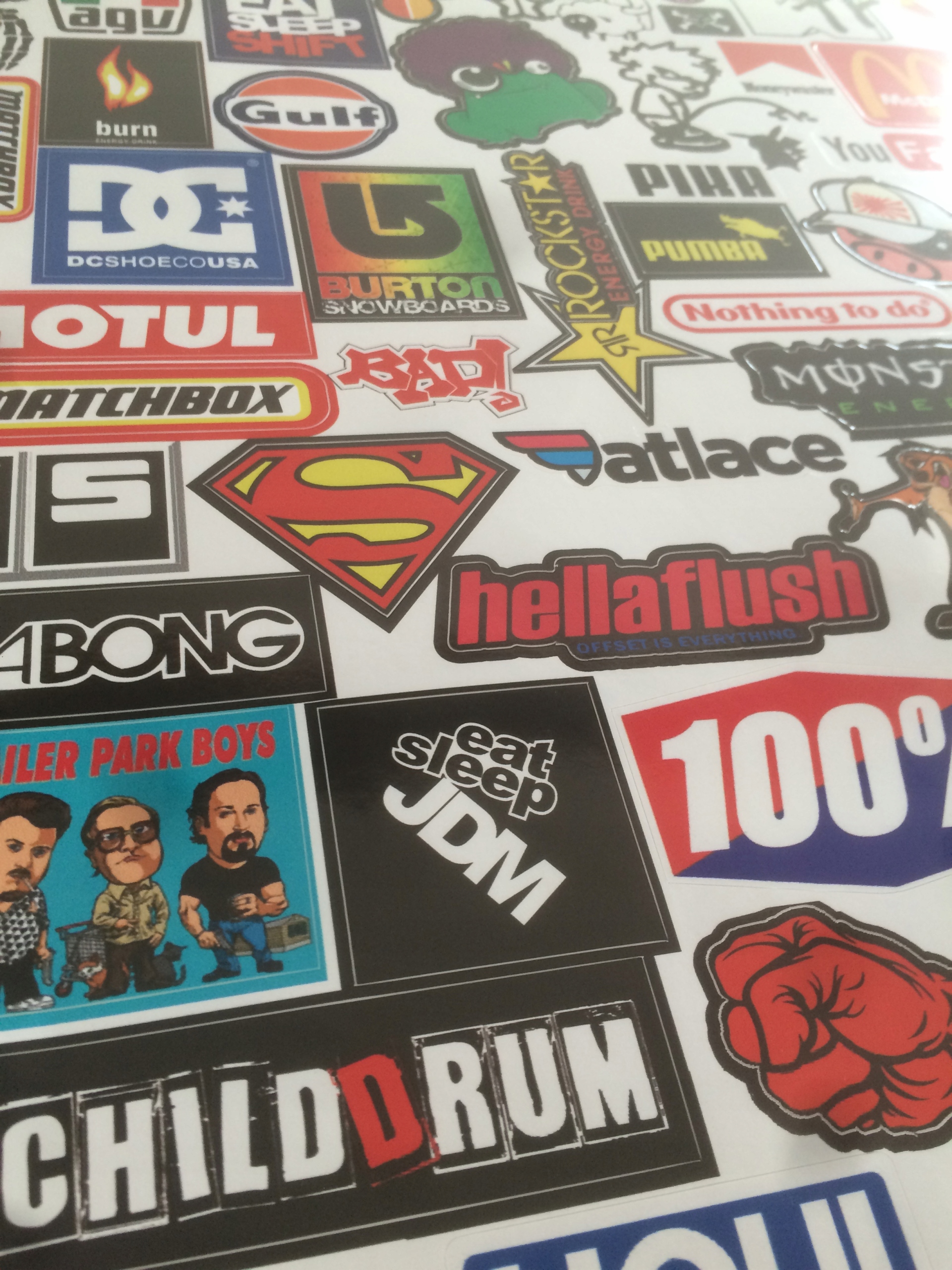 300 naklejek za 35zł ! Zestaw naklejek naklejki wlepy na rower motor kask Marka inna