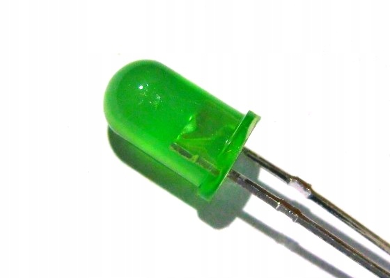 

Dioda led 5mm zielona dyfuzyjna za 10szt