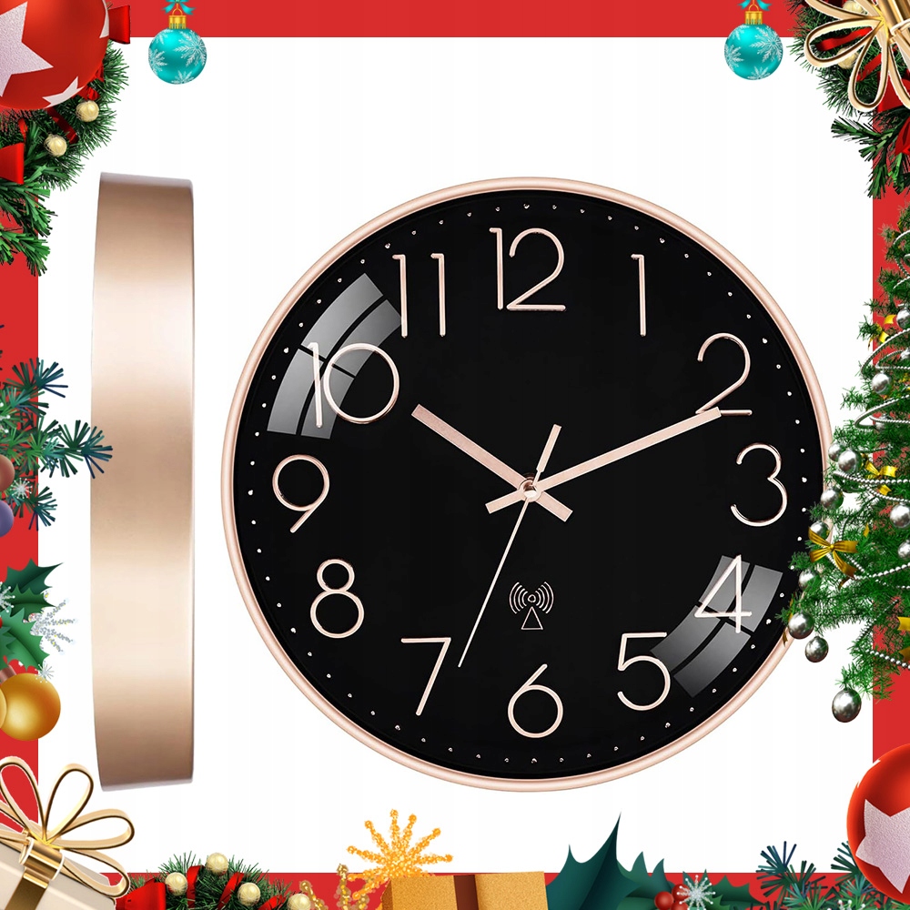 Tichý Nástěnný Hodinový Stroj 30 CM Automatická Synchronizace Času Obývací Pokoj Kancelář