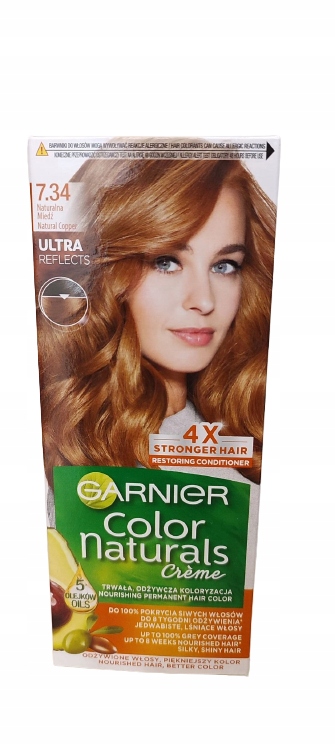 

Garnier Color Nat. Naturalna Miedź 7.34