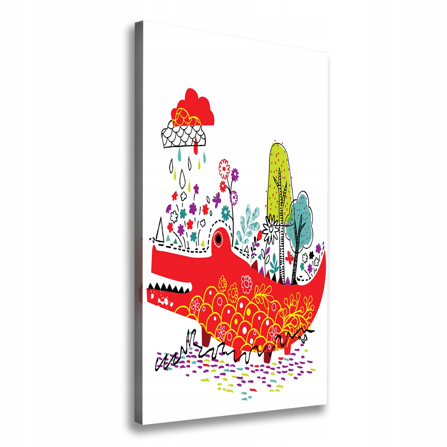 

Foto obraz na płótnie do salonu Krokodyl 70x140 cm