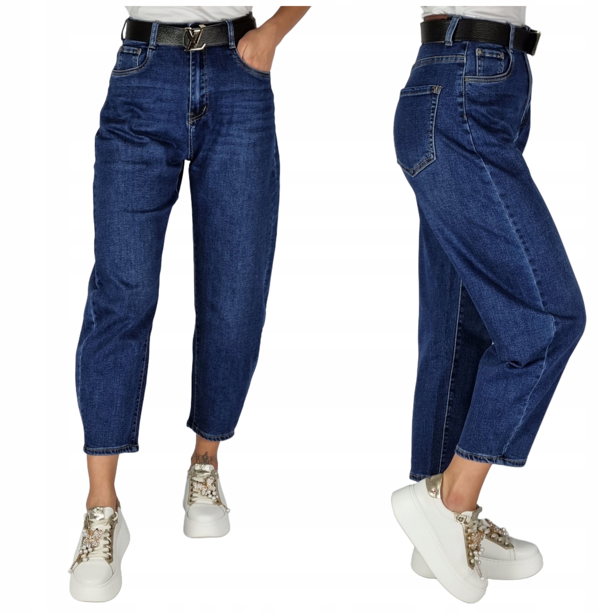 Spodnie Jeansowe Balloon Fit 7/8 Verden Jeans Plus Size 5XL