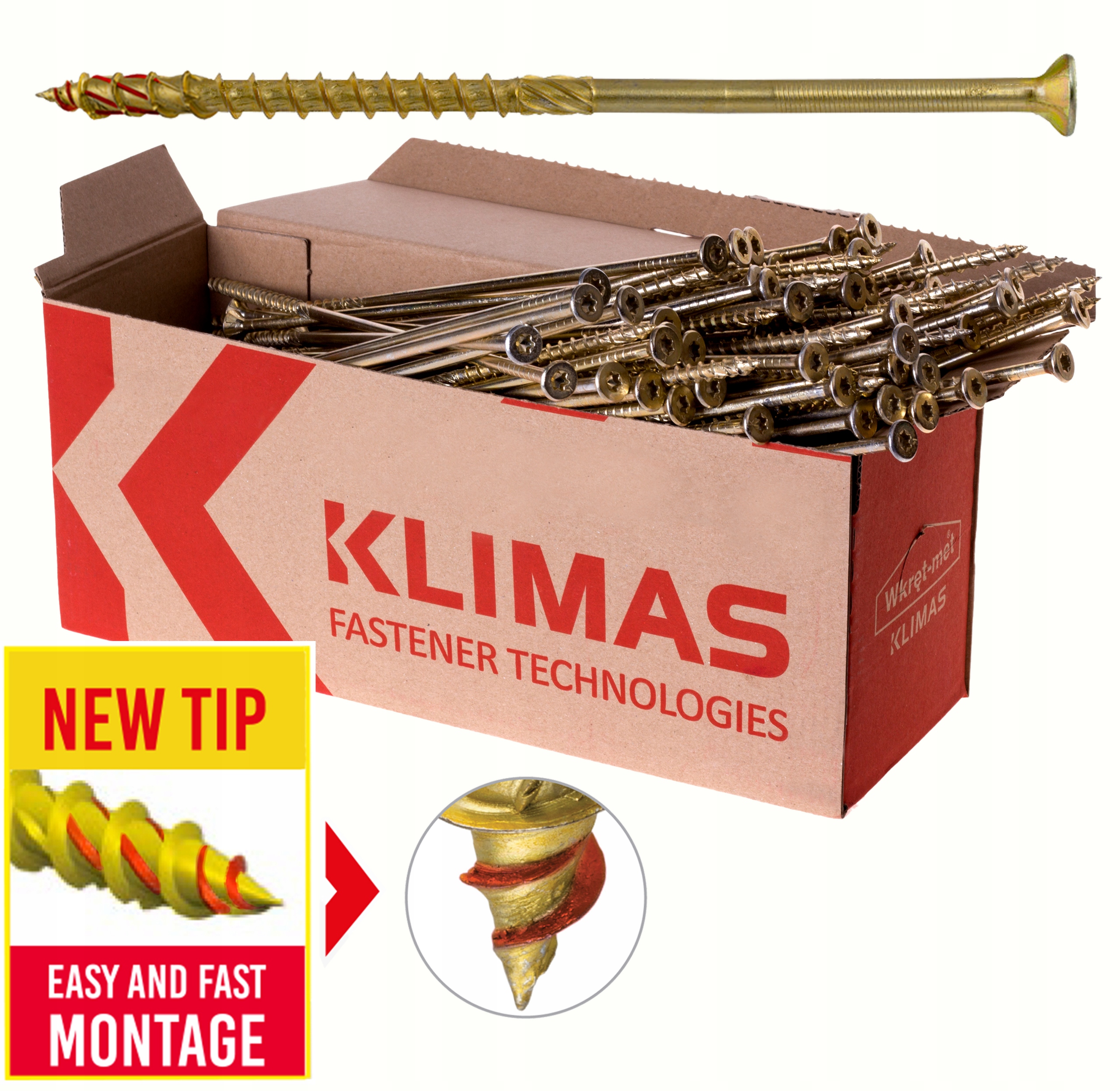 

Wkręty Ciesielskie 4.5x70 Torx Łeb Stożkowy 250szt