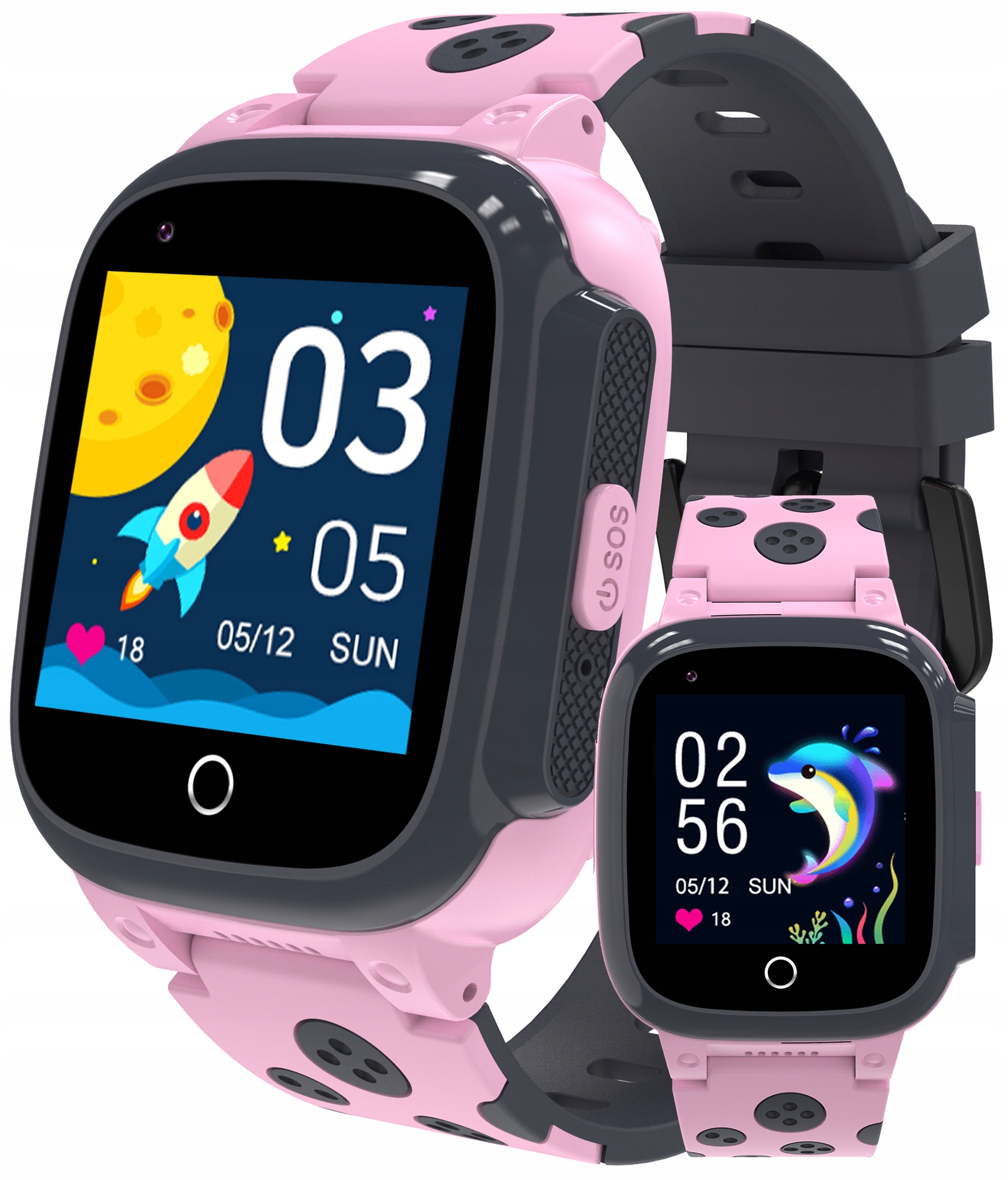 Chytré Hodinky Enter pro děti Sim hovory Fotoaparát Sos hry Telefon Gps menu Pl