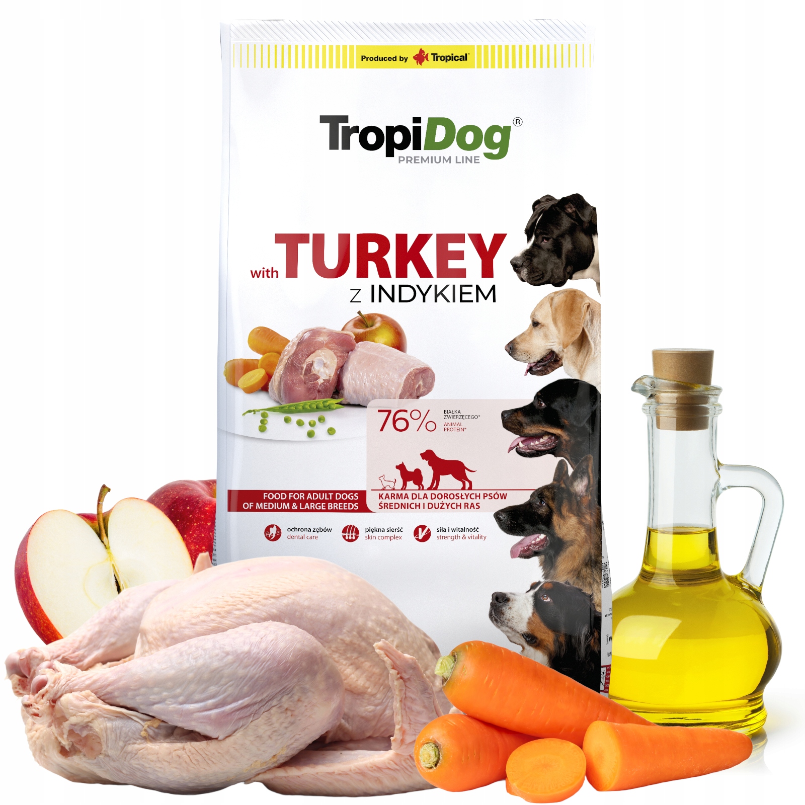 Tropidog Turkey 12kg Adult Medium Large Breeds