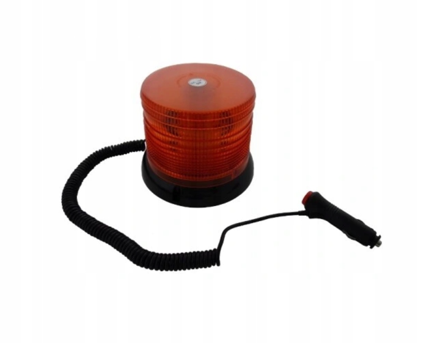 LAMPA KOGUT SYGNALIZACYJNY POMARAŃCZOWY 40 LED NA MAGNES 12/24V