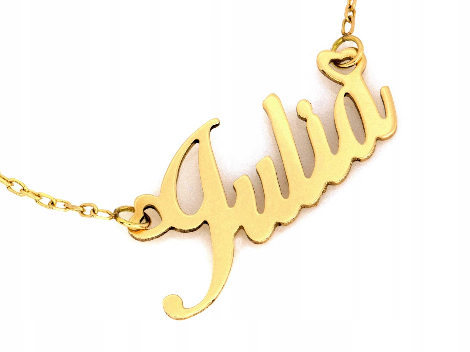 Zlatý náhrdelník s jménem Julia 585 14k 2.28g 45cm jako dárek pro ženu