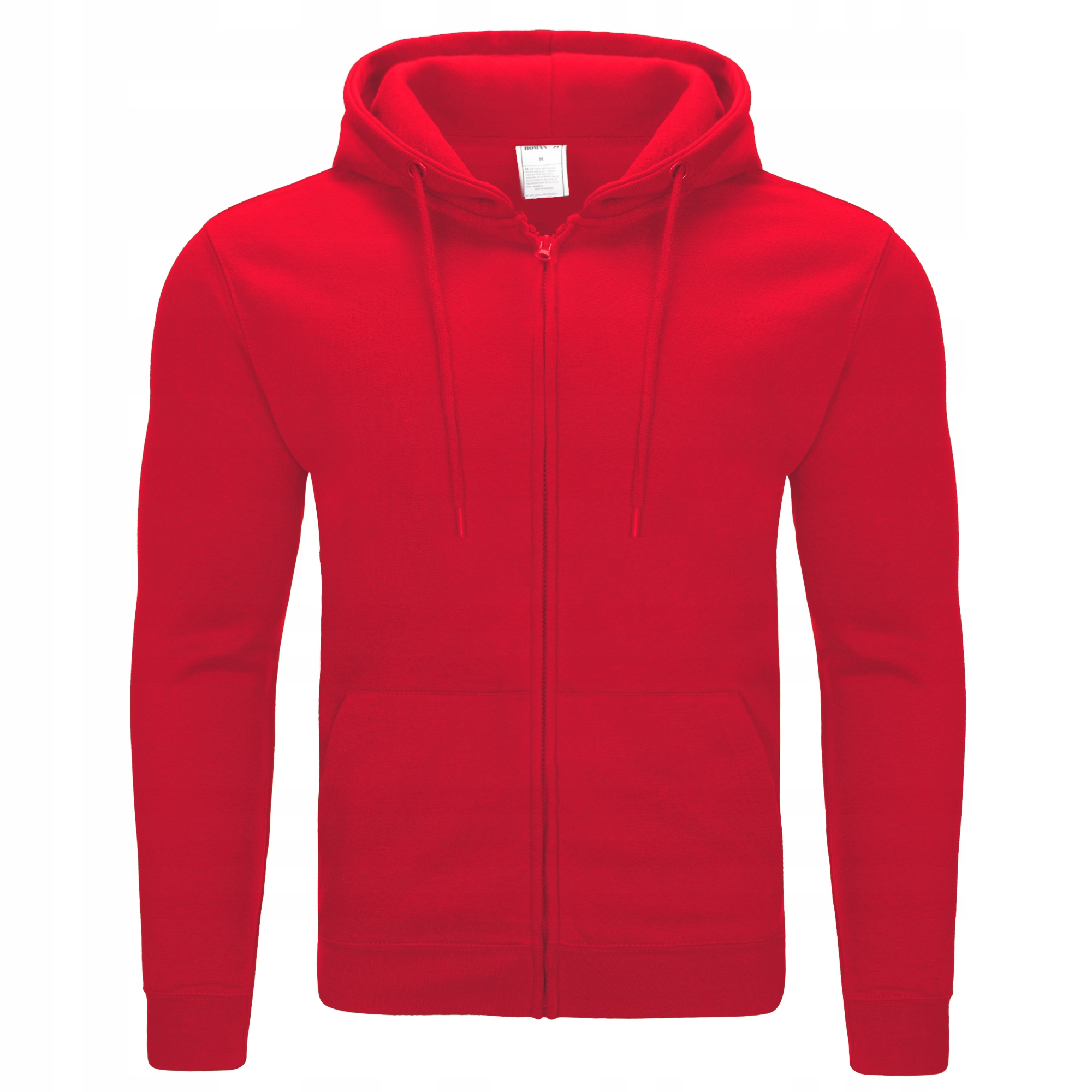 BL08 r. XL GŁADKA ROZPINANA BLUZA Z KAPTUREM