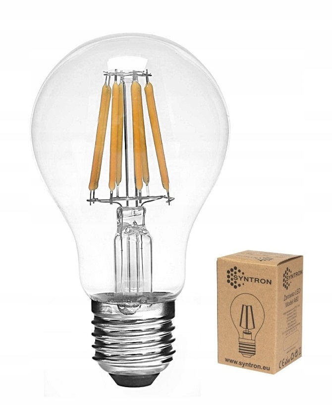 

Żarówka Led Filament E27 8W biała zimna Edison