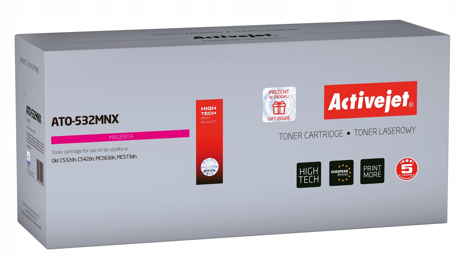 Toner zamiennik Activejet ATO-532MNX do drukarek Oki, purpurowy 6000 stron
