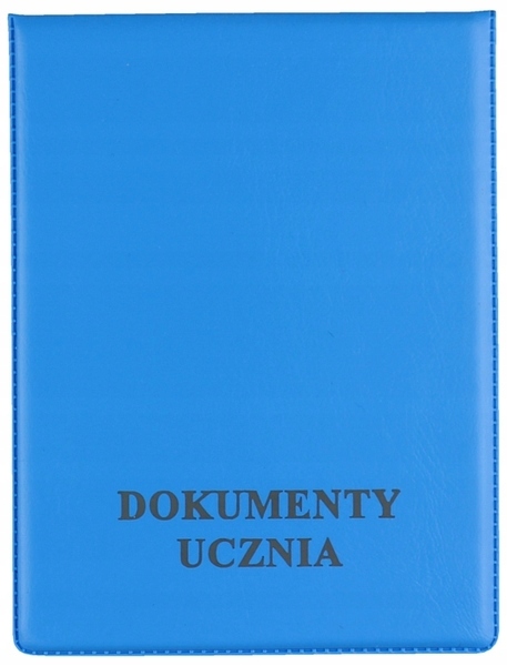 OKŁADKA na DOKUMENTY pionowa NIEBIESKA Biurfol IDEALNA NA LEGITYMACJĘ