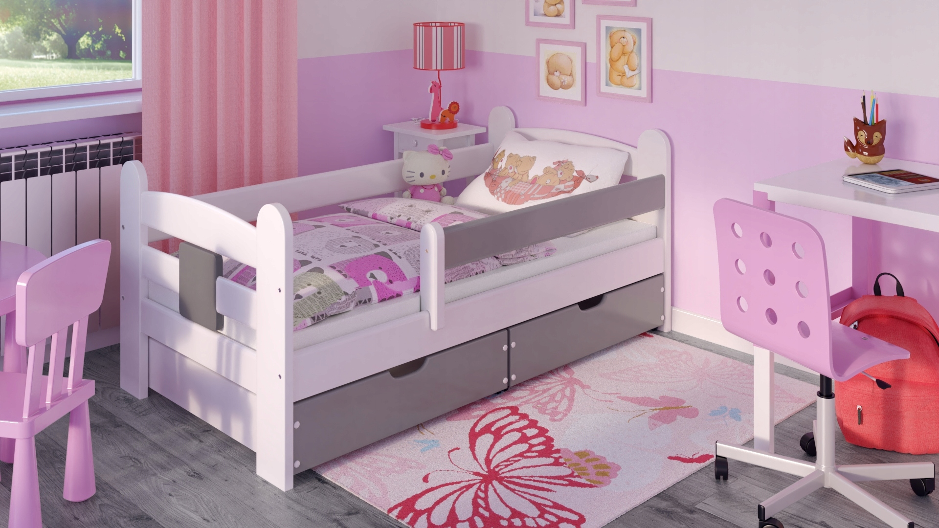 ŁÓŻKO DLA DZIECKA ŁÓŻECZKO DZIECIĘCE 80X160 TIMI Kolor inny