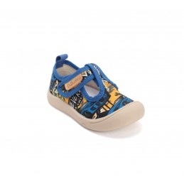 Tenisówki kapcie D.d.step C100-61135AL Aero Blue na rzepy roz.28