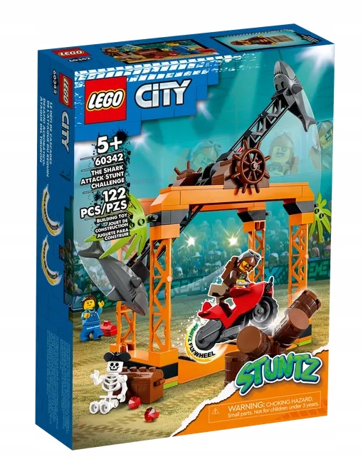 

Lego City 60342 Wyzwanie kaskaderskie: atak rekina