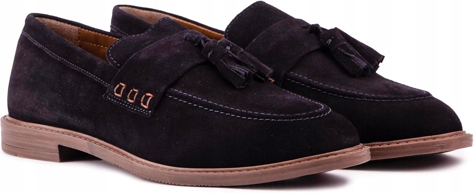 Silver Street London Mokasíny Černé Kožené 42 Jj