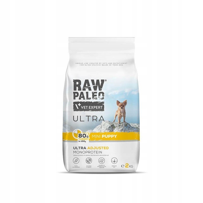 Levně VetExpert Raw Paleo Ultra Krůta Mini Puppy 2kg
