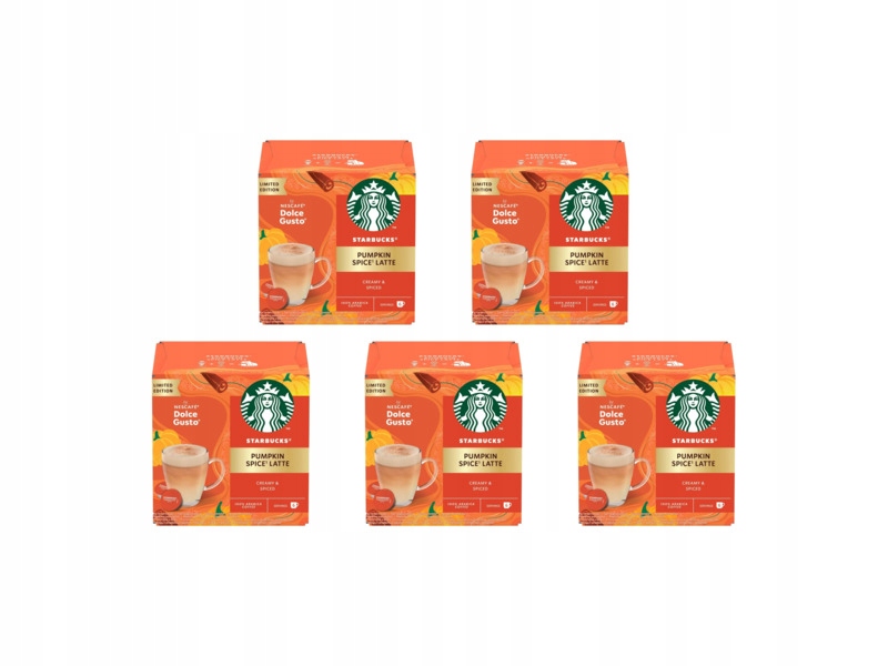 Kapsułki Nescafe Starbucks Pumpkin Spice Latte 5 x 12 szt