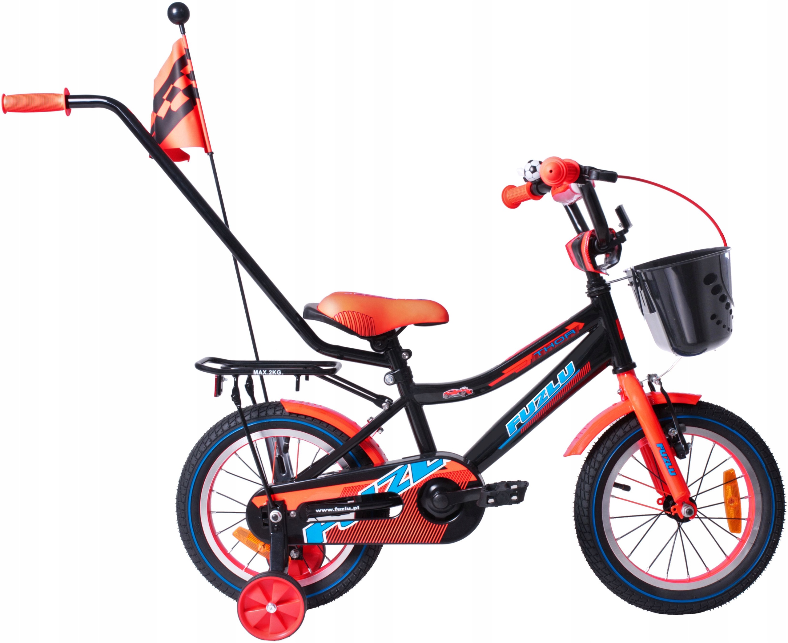 Rowerek Rower Fuzlu Thor Bike 14 Prowadnik