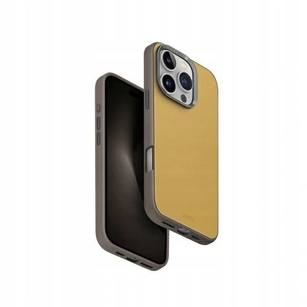 Pouzdro Uniq Lyden Ds pro Apple iPhone 16 Pro Magclick Charging žluto-šedé