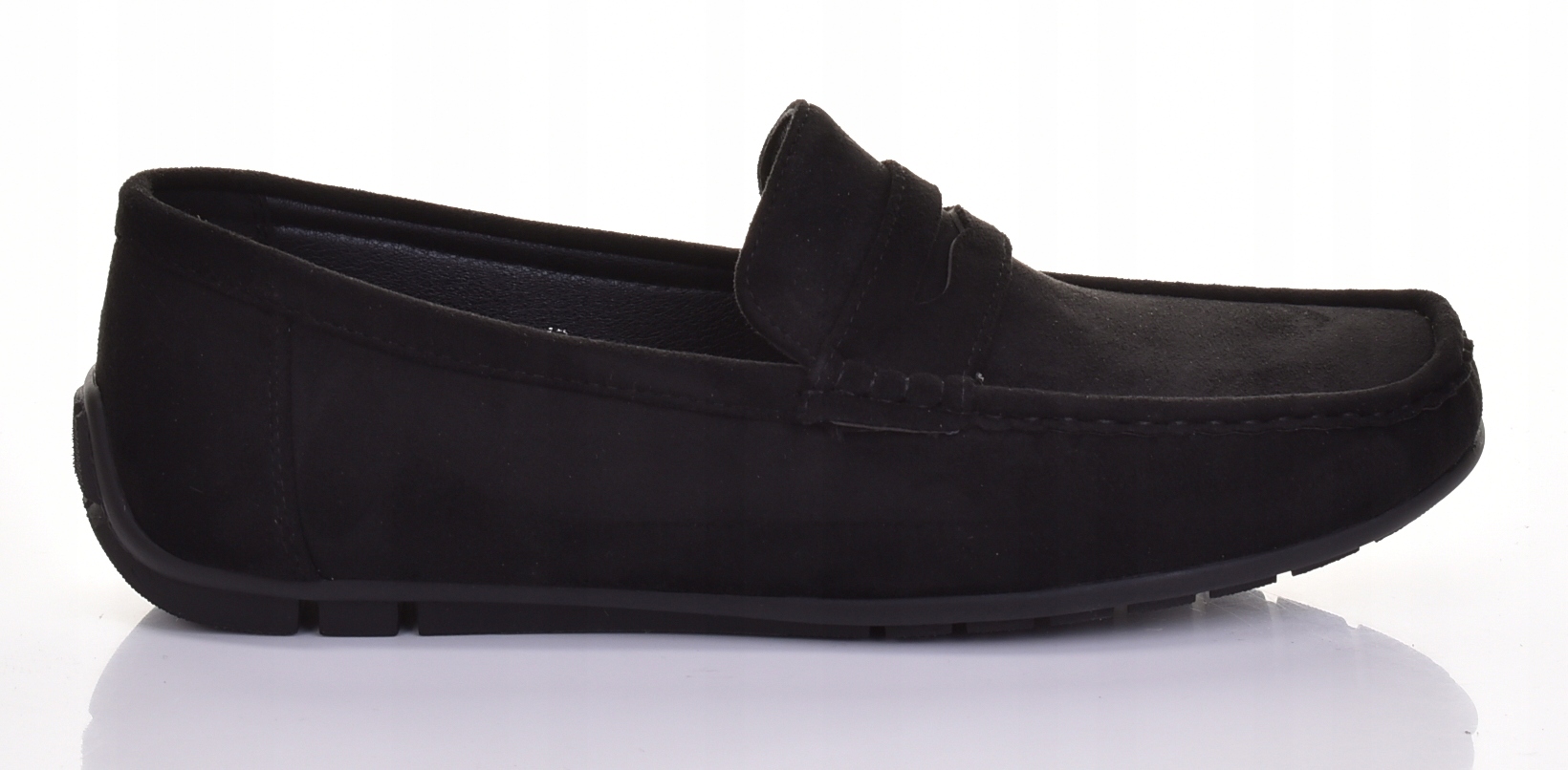 Pánské Elegantní Mokasíny, Nazouvací Boty Casual, Semišové, Černé