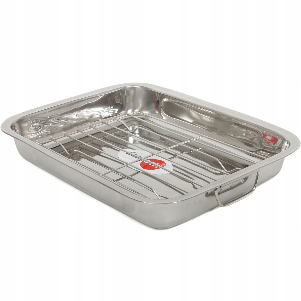 81232 DOMOTTI BRYTFANNA Z RUSZTEM 40 X 32 CM Kolor srebrny