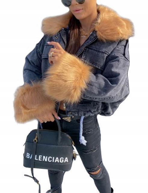 

Kurtka Jeansowa Z Futerkiem Katana Futerko Miś U