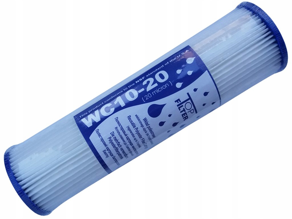 

Wkład harmonijkowy do filtra wody 10" WC10-20