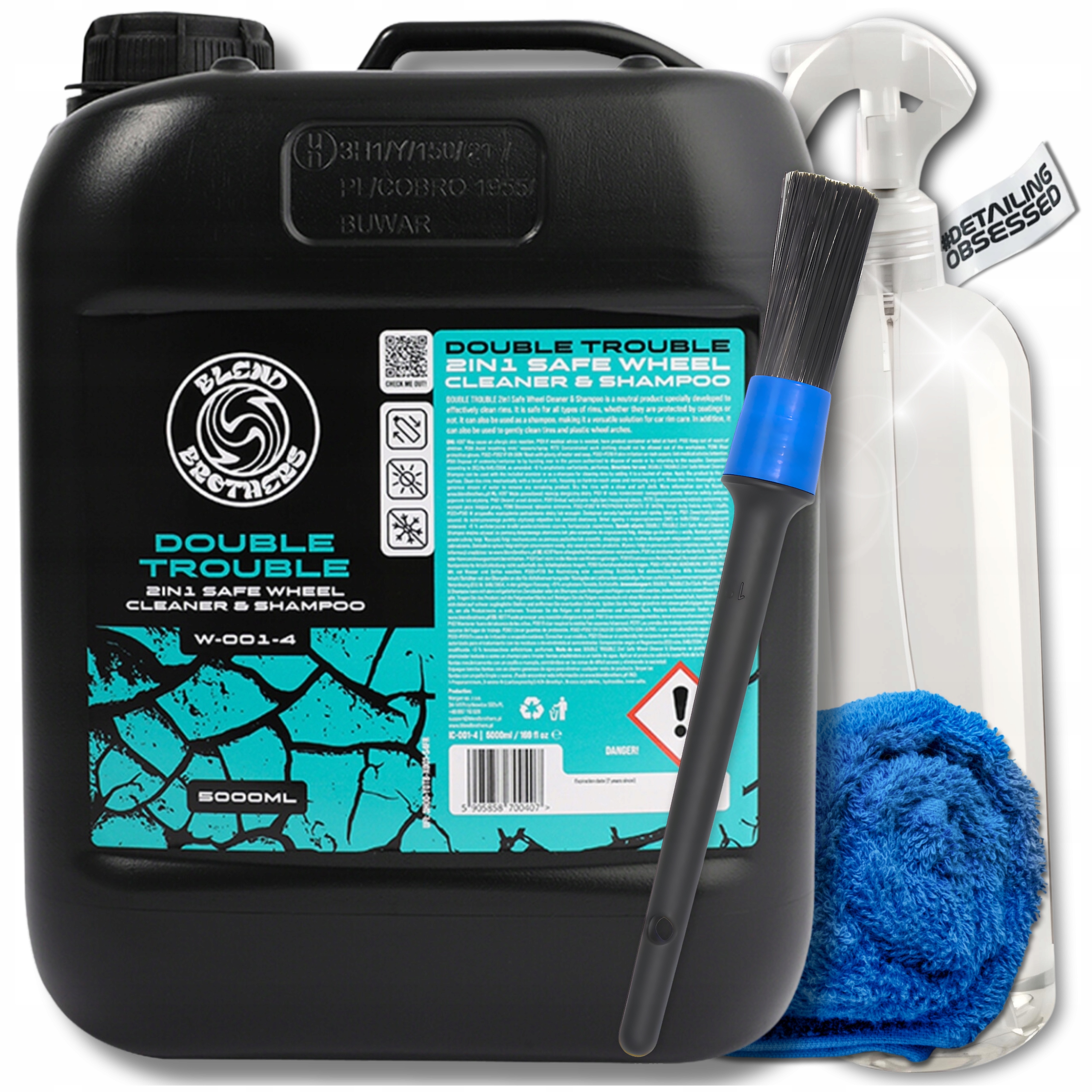 Blend Brothers Double Trouble 2IN1 Safe Wheel Cleaner Wheel Shampoo 5000 ml