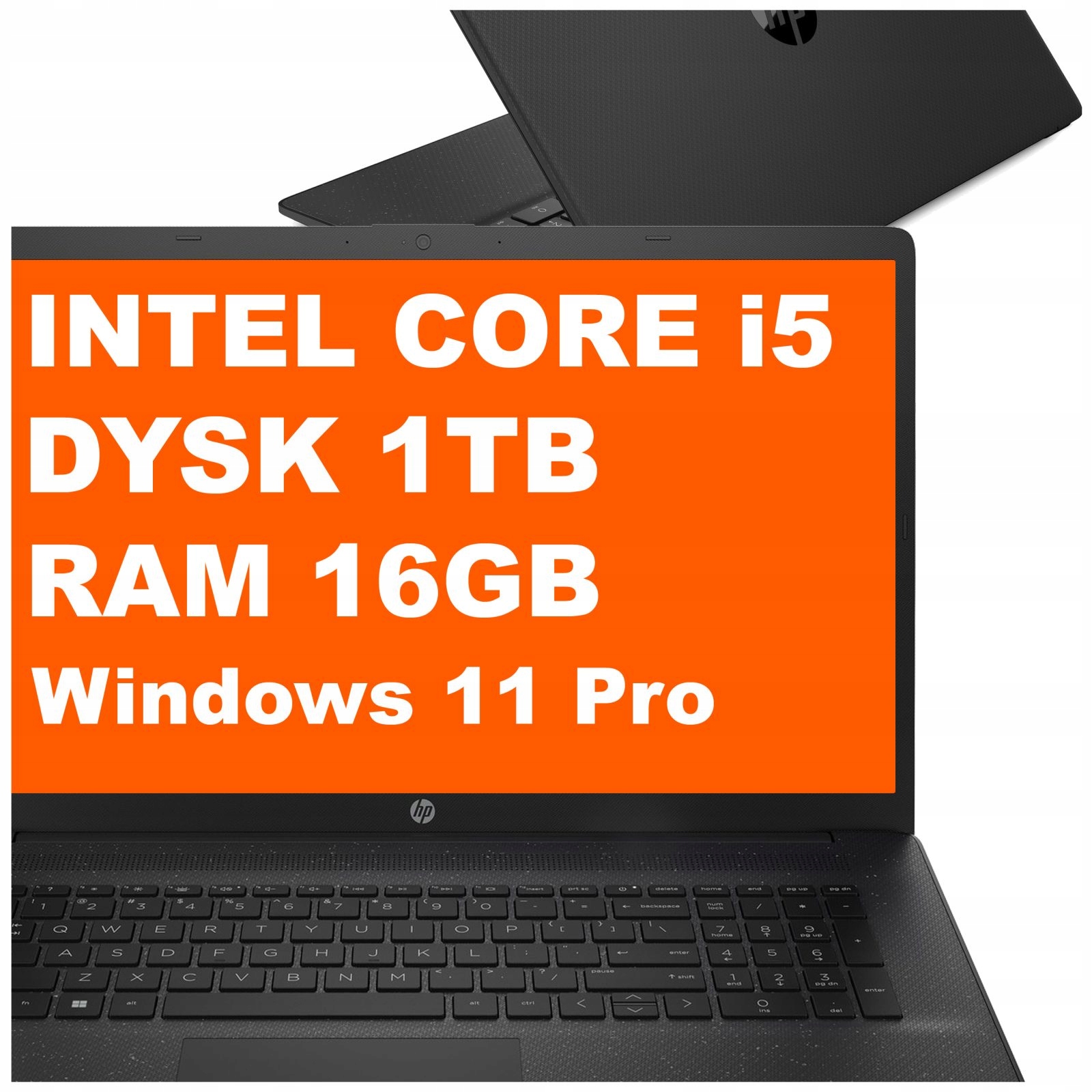 Laptop Hp 17T-CN300 Intel i5-13 16GB 1TB Intel Graphics Fhd W11 Pro Czarny