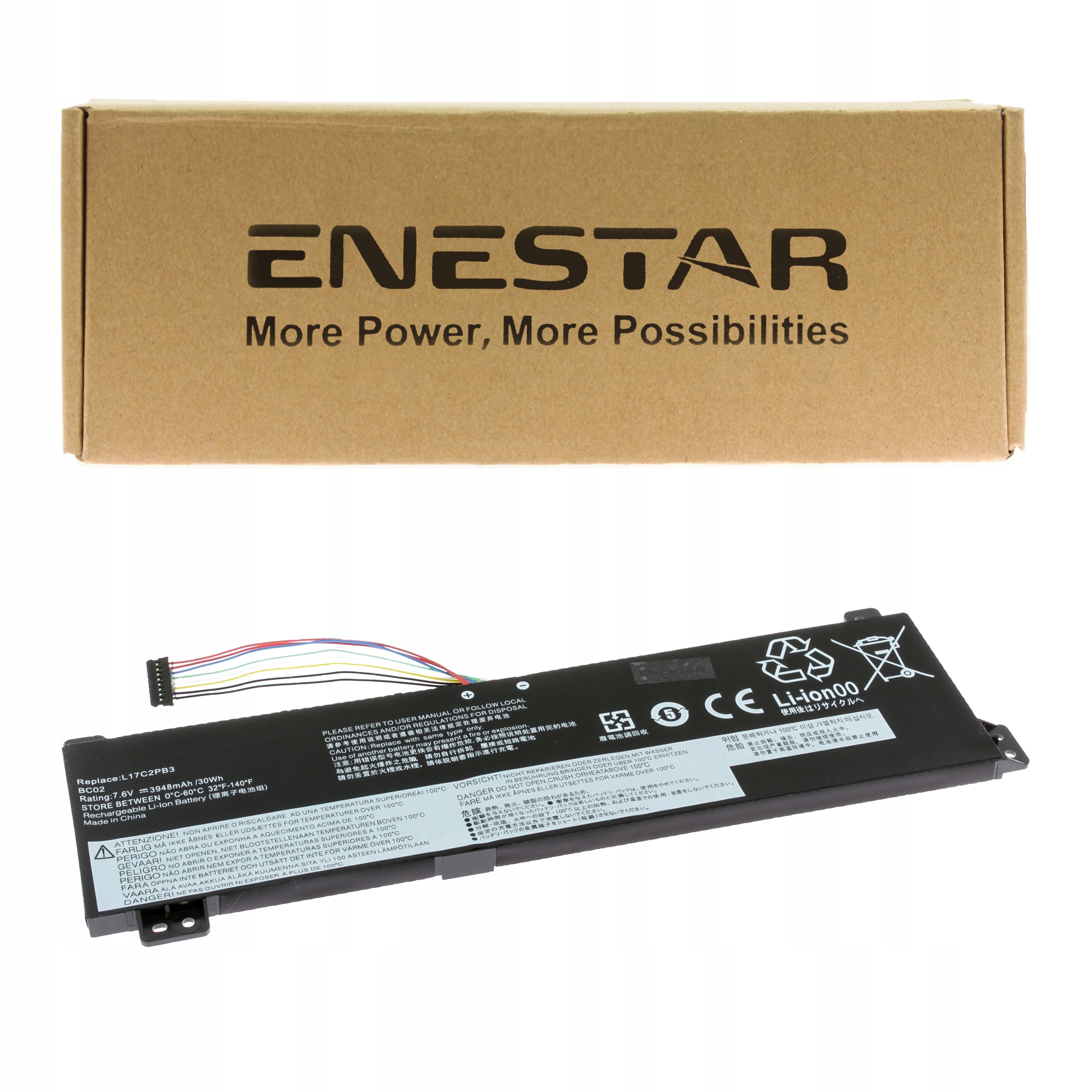 Premium bateria do Lenovo L17L2PB3 V130-15IGM V130-15IKB V330-15IKB