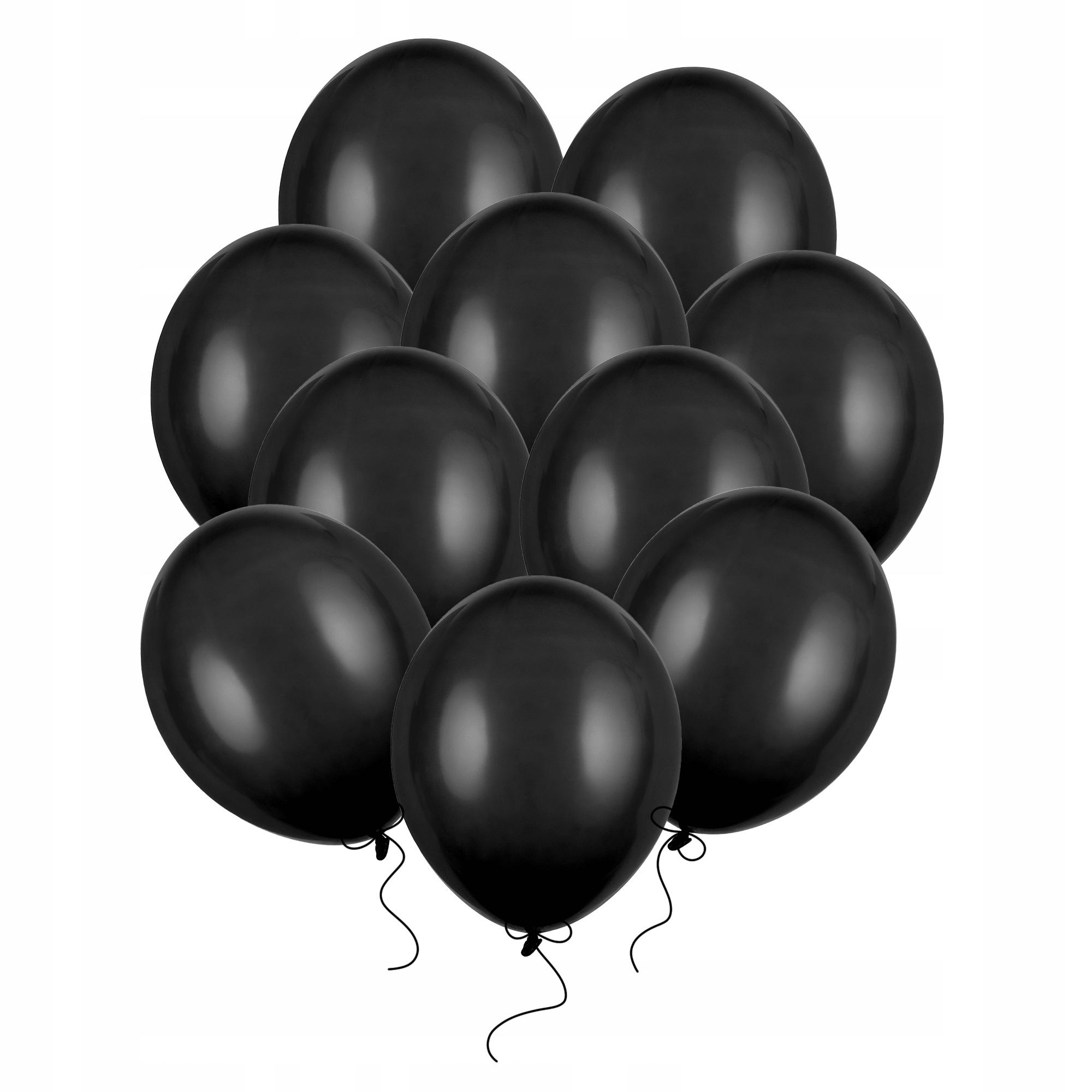 Balony Czarne pastelowe mocne 27cm 50szt-Zdjęcie-0