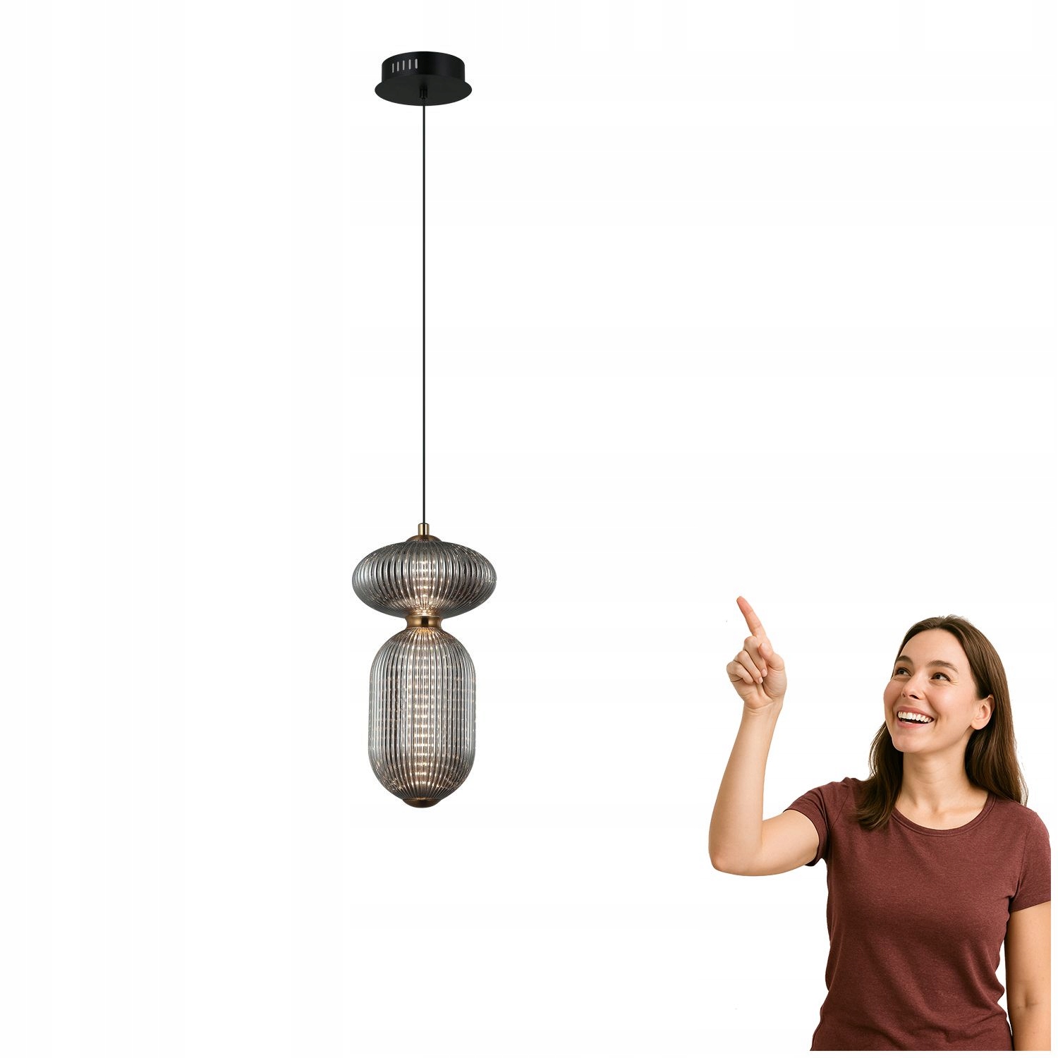 Závesná Led lampa 11W Nico PND-8545-2A-AB-SG Italux